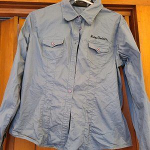 Harley Davidson Woman's button up Shirt size xl